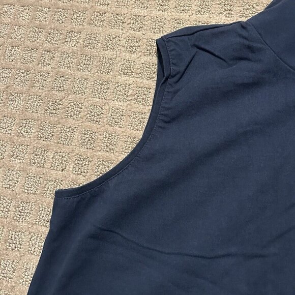 Vintage Collections ETC Womens Snowflake Vest Navy Blue Size Large L Holiday - Picture 3 of 8